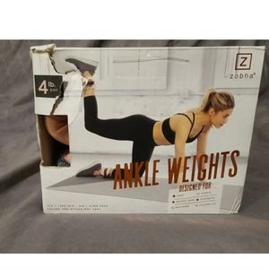 Zohba ankle weights 4lb pair Blush/Grey